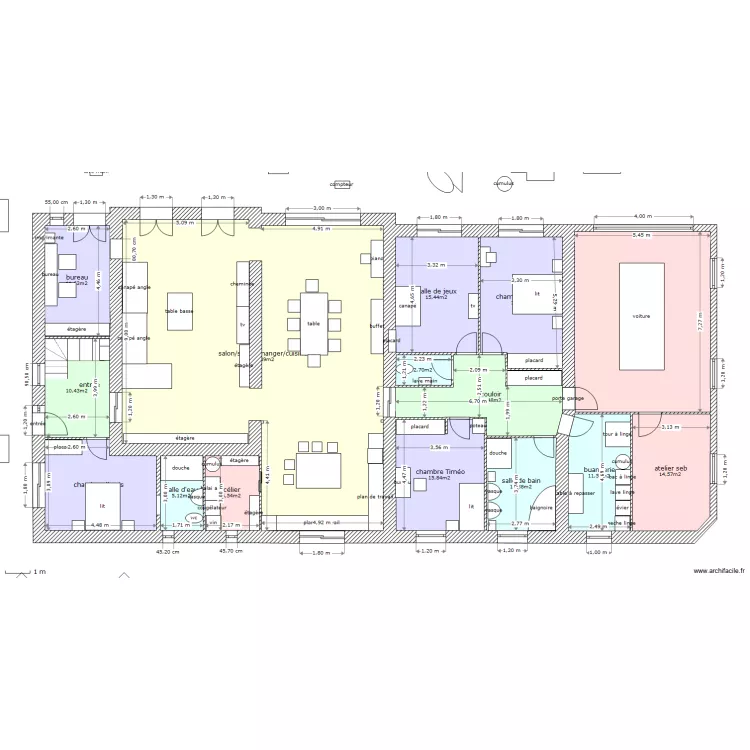 tres grd changement. Plan de 