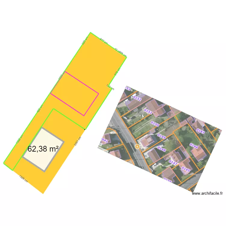 VILLIERS SUR MARNE. Plan de 