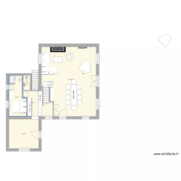 Beuzeville RDC Option dressing entrée. Plan de Beuzeville RDC Option dressing entrée. Plan de