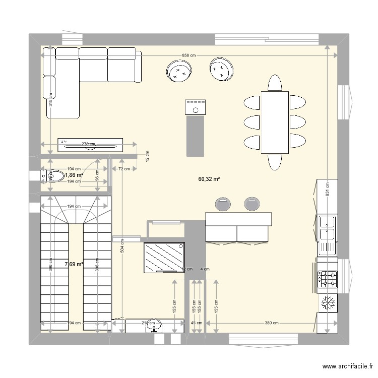 1er étage - IDEE 2. Plan de 0 pièce et 0 m2