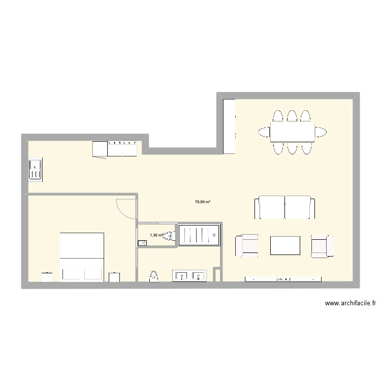appart. Plan de 0 pièce et 0 m2