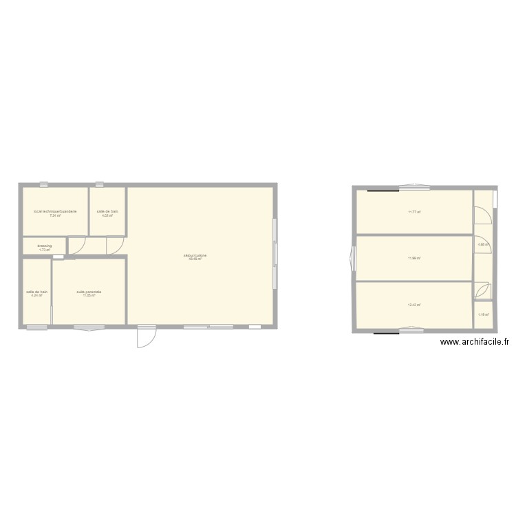 Maison bois 2. Plan de 0 pièce et 0 m2