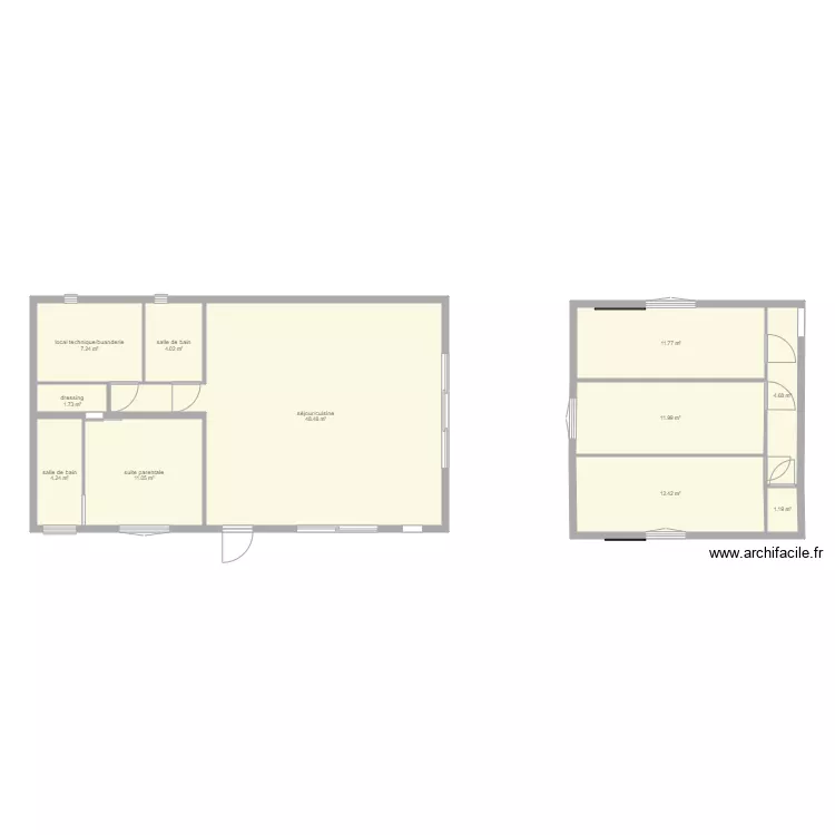 Maison bois 2. Plan de Maison bois 2. Plan de
