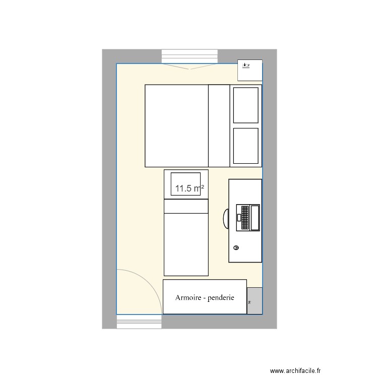 chambre mathis. Plan de 0 pièce et 0 m2