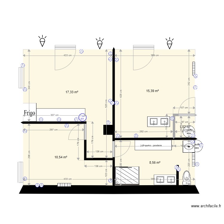 maison appartement plan elec. Plan de 0 pièce et 0 m2