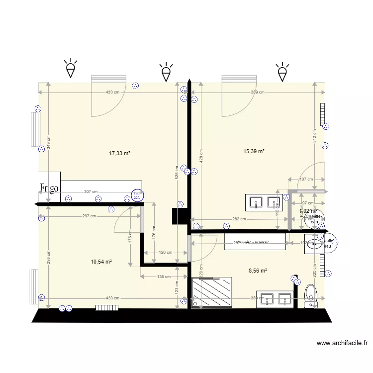 maison appartement plan elec. Plan de 