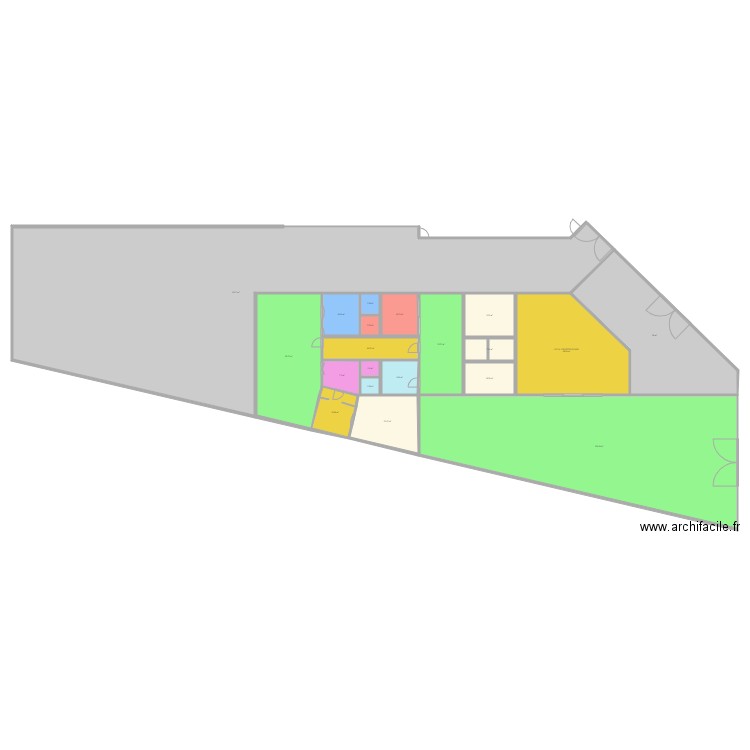 ak99 1005A SIMULATION HOTEL RESTAURANT. Plan de 0 pièce et 0 m2