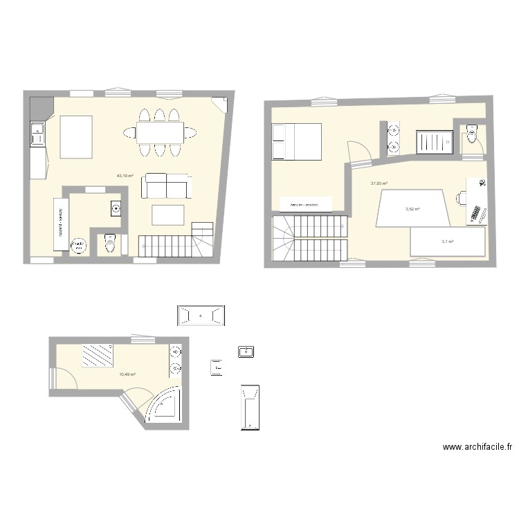 rdc. Plan de 0 pièce et 0 m2