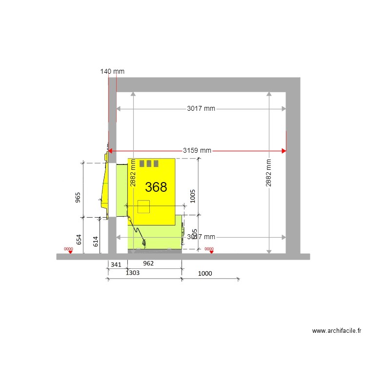COUPE EXISTANT LUPINO 368. Plan de 0 pièce et 0 m2