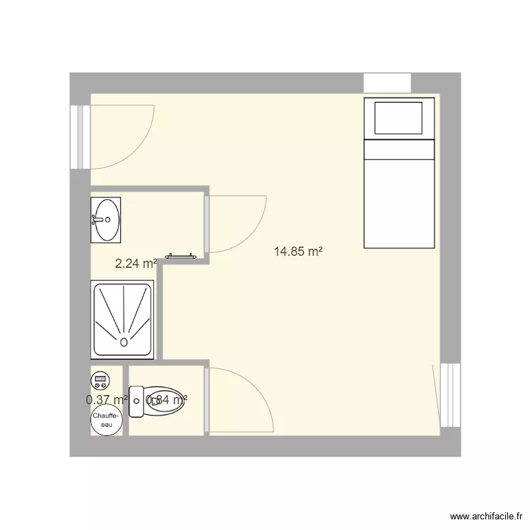 2&egrave;me jardin Robespierre. Plan de 