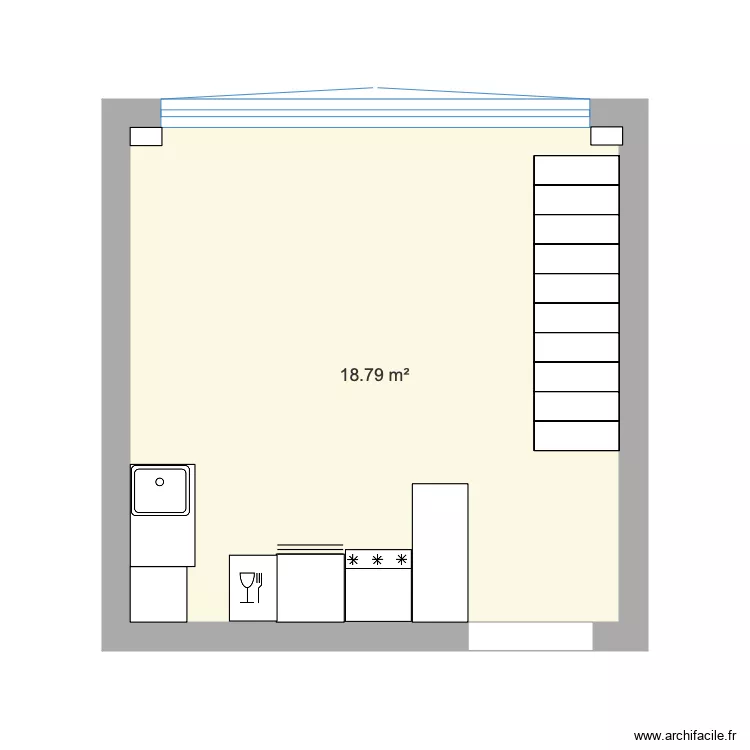 studio paris. Plan de 