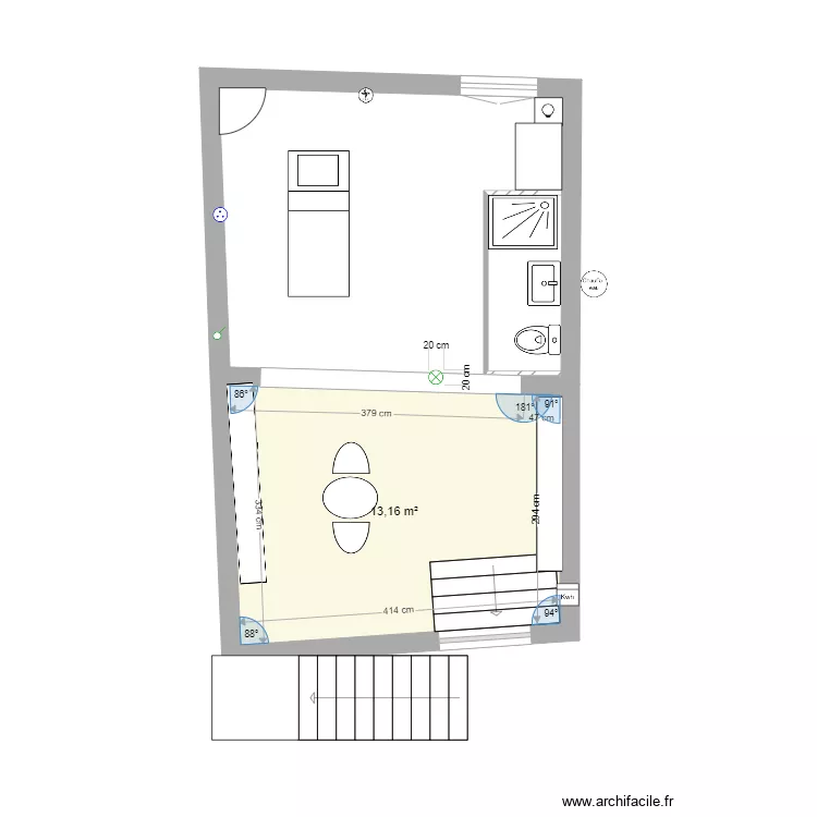 salon 2. Plan de 