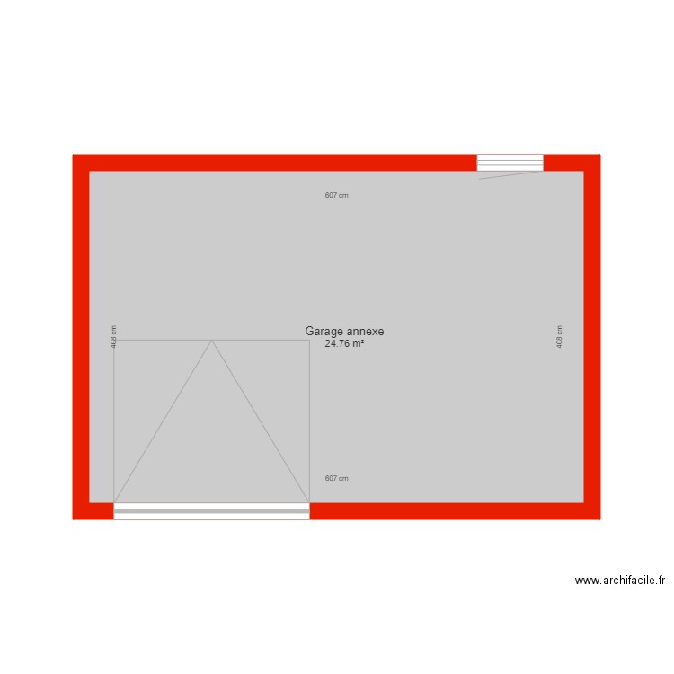 BI 6165 annexe garage côté. Plan de 0 pièce et 0 m2