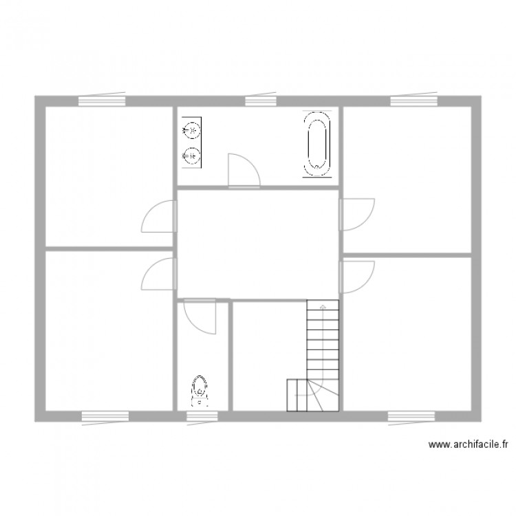 Monnier Etage. Plan de 0 pièce et 0 m2
