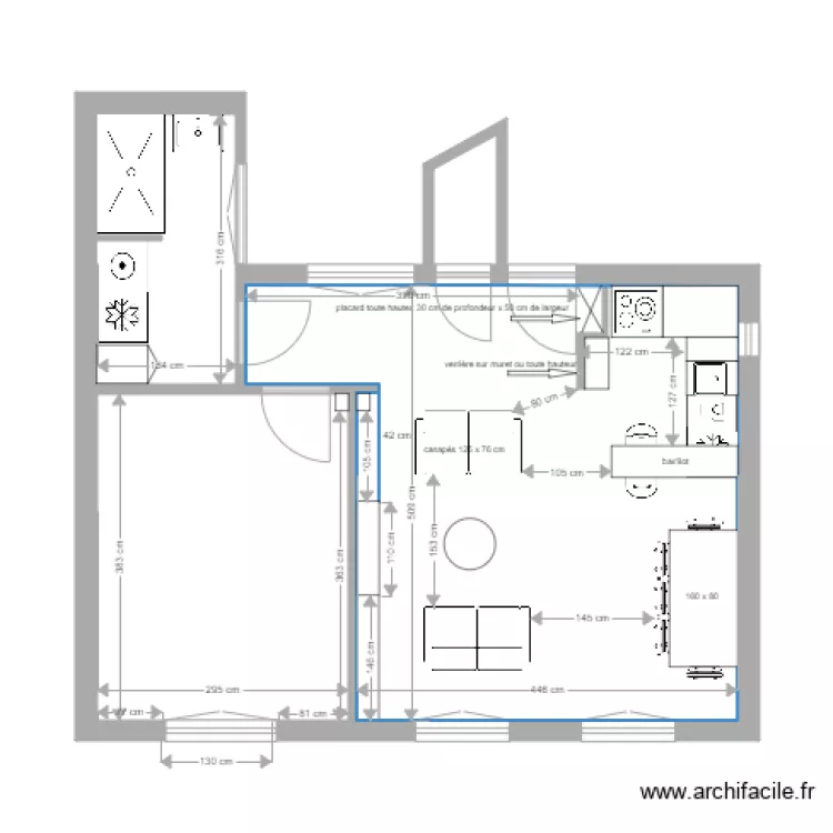 Appartement Olivier Eglem 12 novembre version 4. Plan de Appartement Olivier Eglem 12 novembre version 4. Plan de