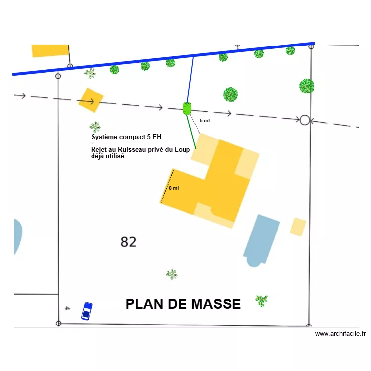 Caillot. Plan de 