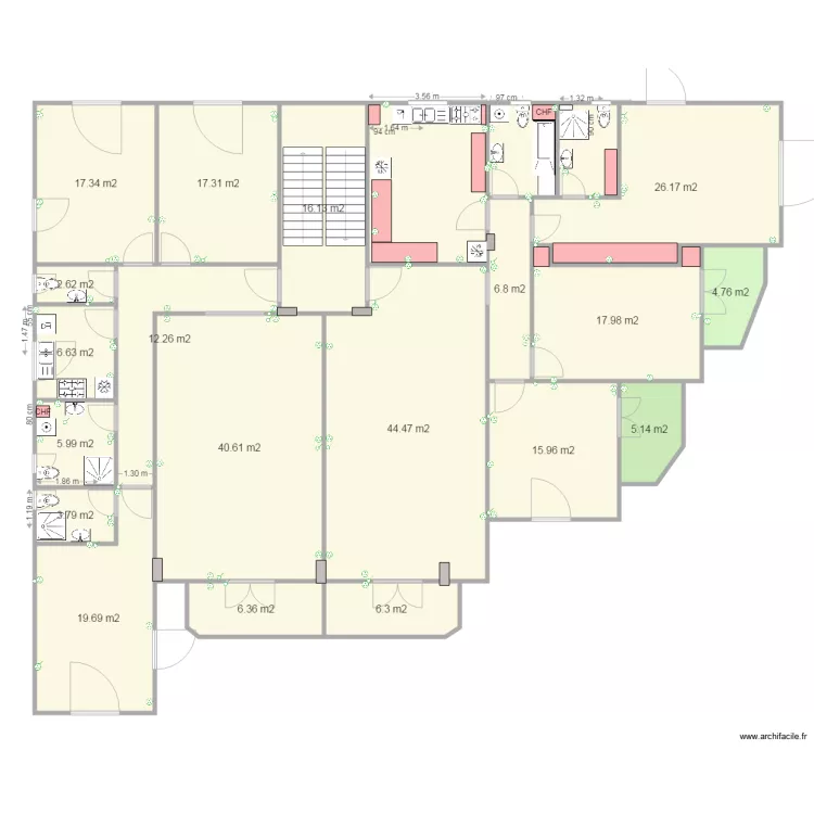 TGH5 Premier étage design cuisine toilette. Plan de TGH5 Premier étage design cuisine toilette. Plan de