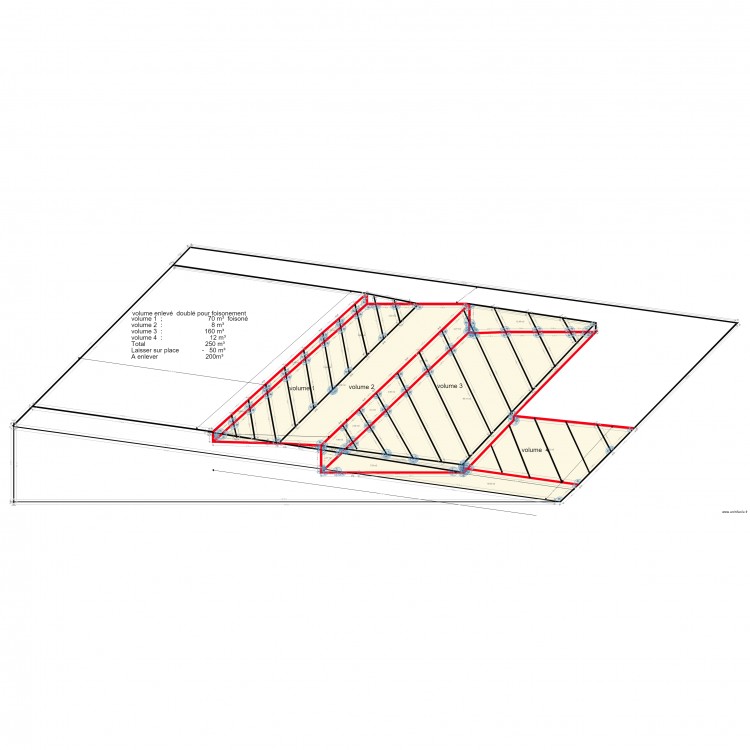 terrassement. Plan de 0 pièce et 0 m2