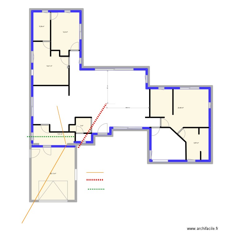 Bayeux_Maison_nue_v1. Plan de 0 pièce et 0 m2