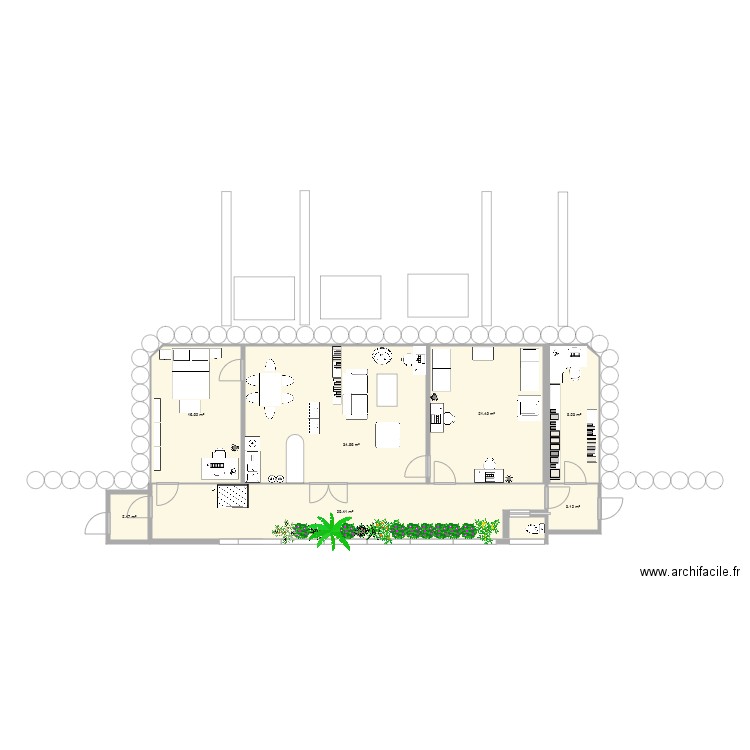 Earthship 2. Plan de 0 pièce et 0 m2