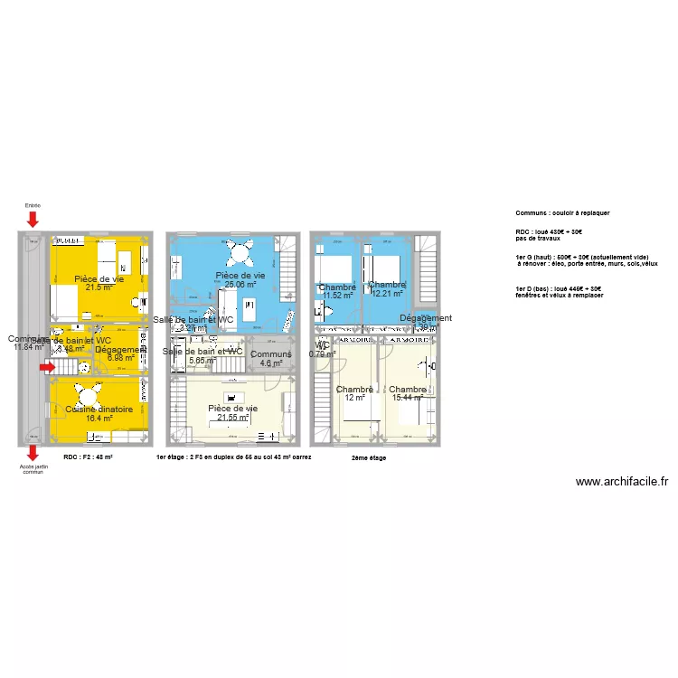HUGUEL pompey. Plan de 