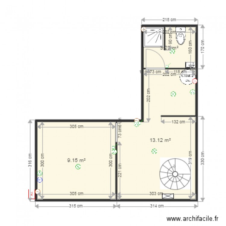 mezza 53. Plan de 0 pièce et 0 m2