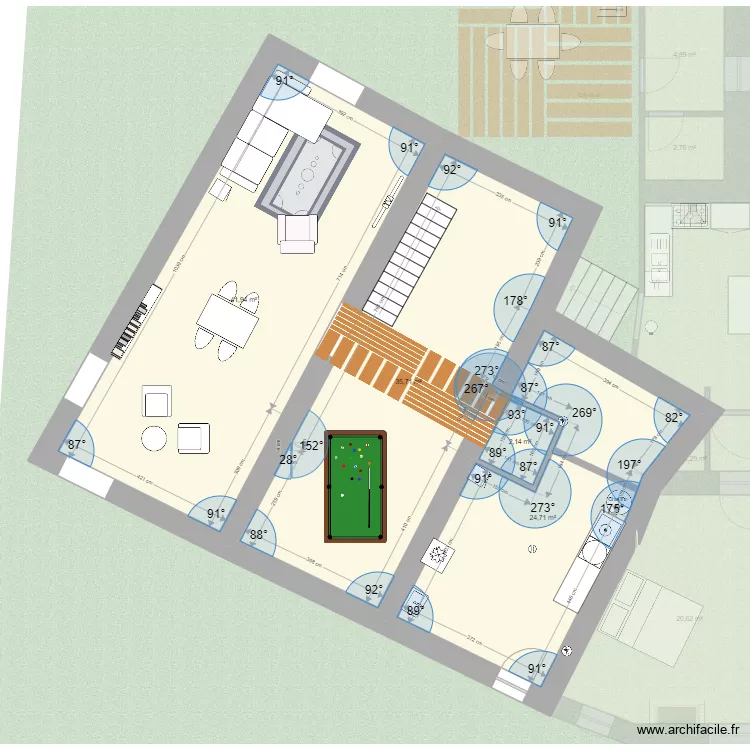 MONTIGNY Sc&eacute;nario 1. Plan de 