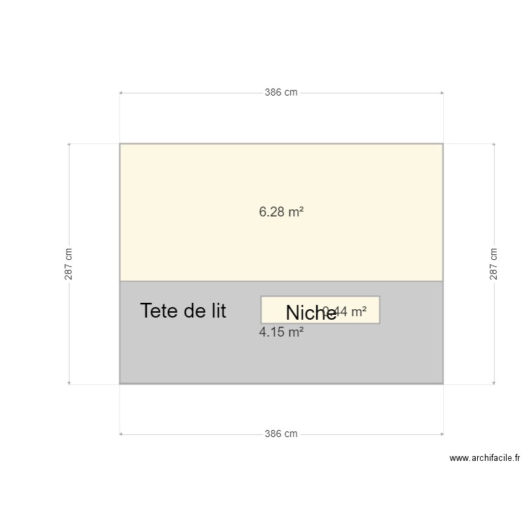 Fournier. Plan de 3 pièces et 11 m2