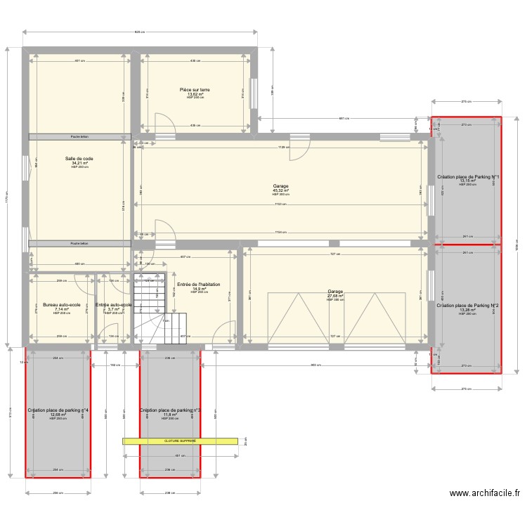 Pouancé - 2  de Bretagne sans cloison . Plan de 0 pièce et 0 m2