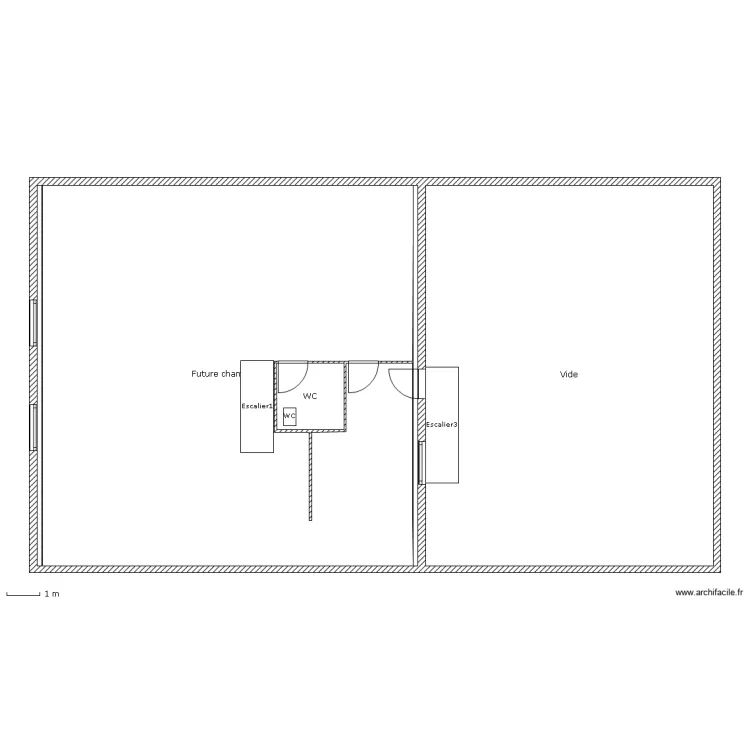 Niveau 2 comble am&eacute;nagable. Plan de 