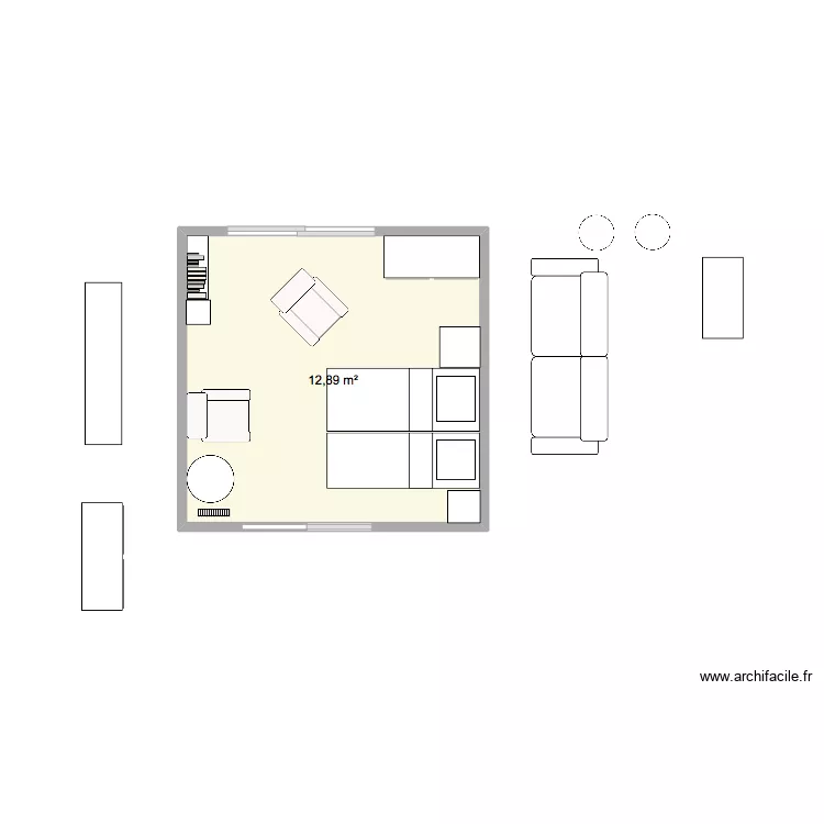 14 GB - Chambre 2e &eacute;tage SUD. Plan de 