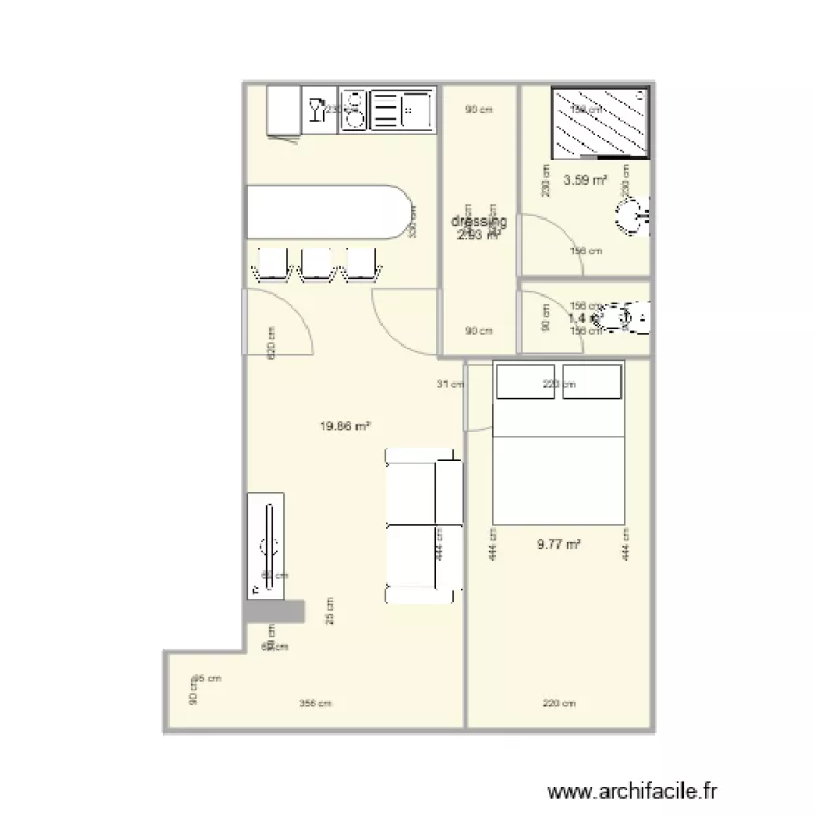 croix du sud modifi&eacute;. Plan de 