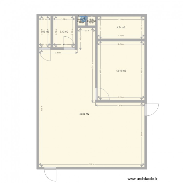 Local atelier plan new. Plan de 0 pièce et 0 m2