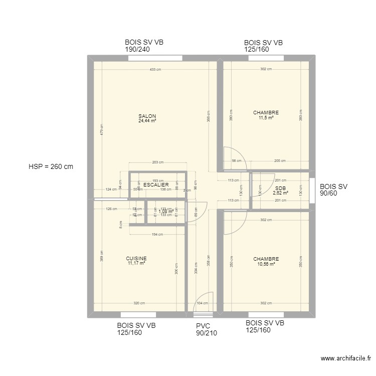 SZEZUR. Plan de 11 pièces et 147 m2