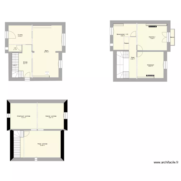 maison. Plan de 