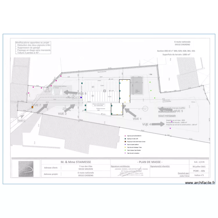 STAIMESSE exterieur V2. Plan de 