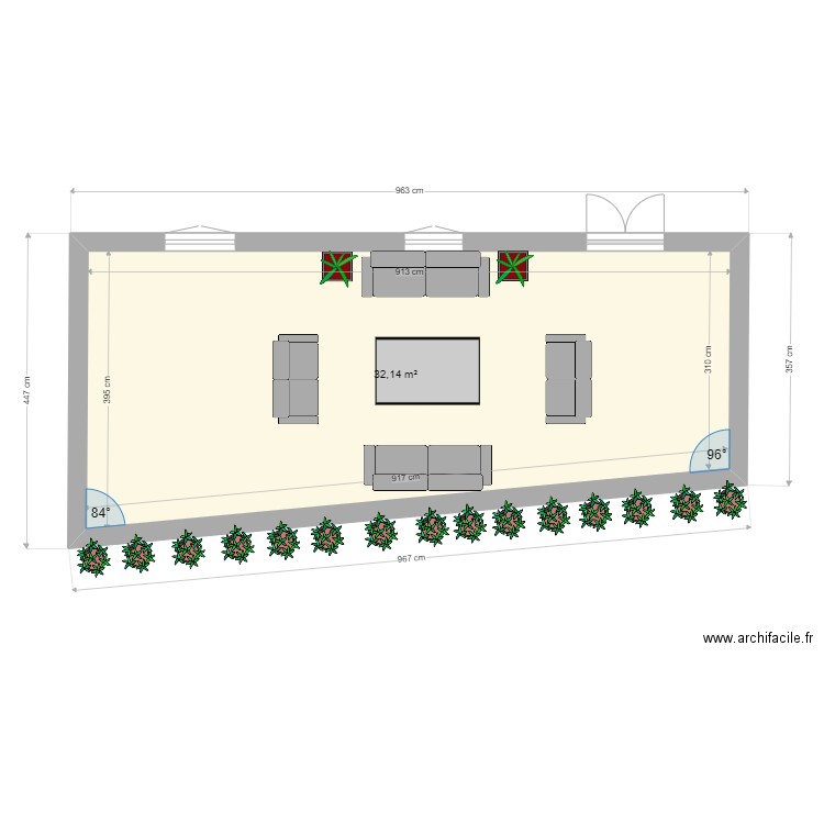 SALON DE JARDIN. Plan de 0 pièce et 0 m2