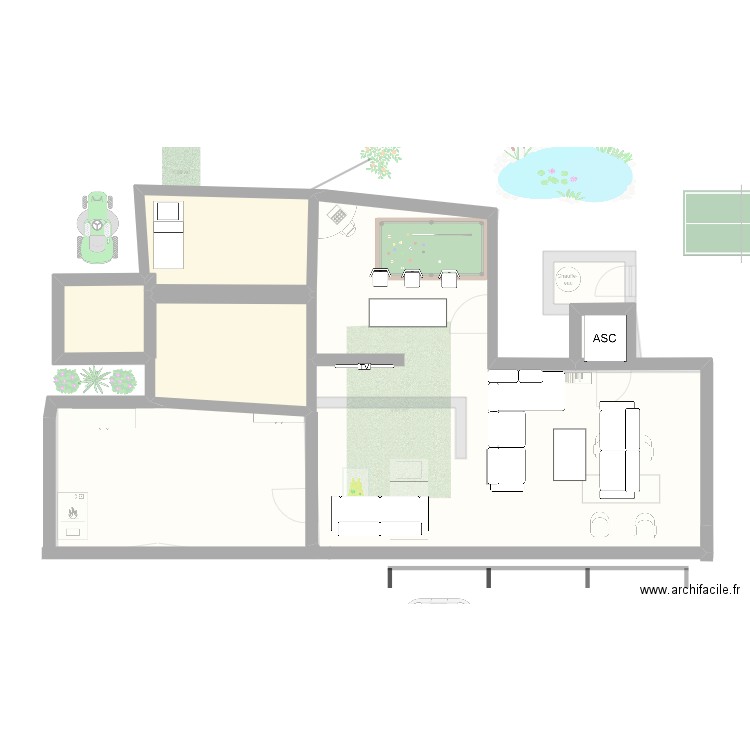 Plan Maxime 2. Plan de 10 pièces et 112 m2