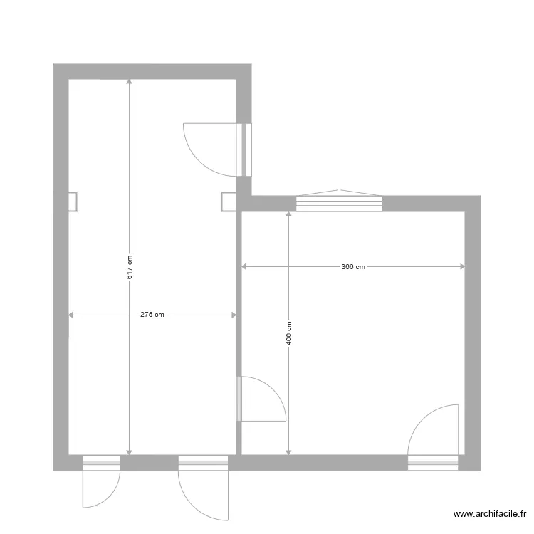 RDC S&agrave;M et Cuisine. Plan de 