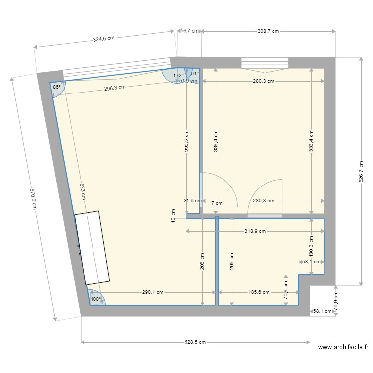 roseraie. Plan de 0 pièce et 0 m2