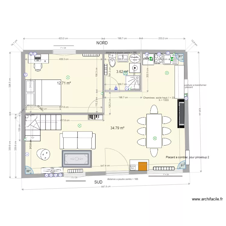 RDC Pinceloup 1 Option2. Plan de 