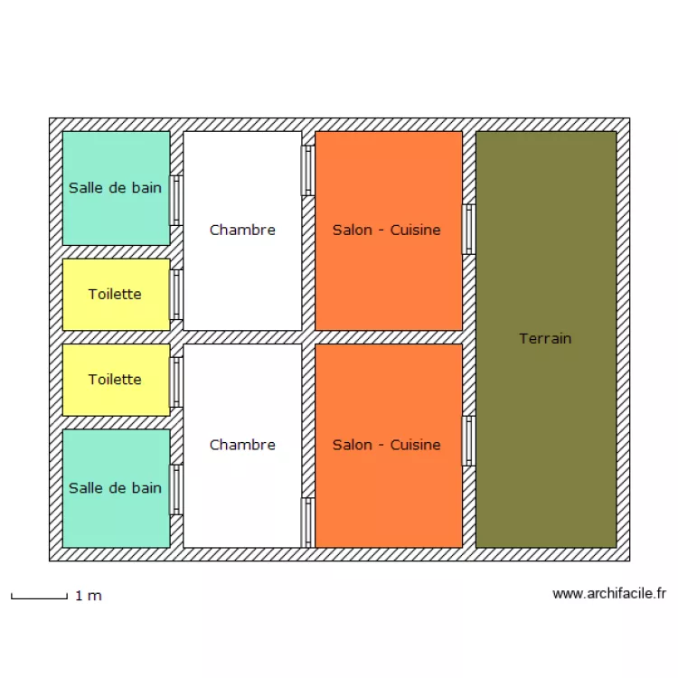 chambre . Plan de 