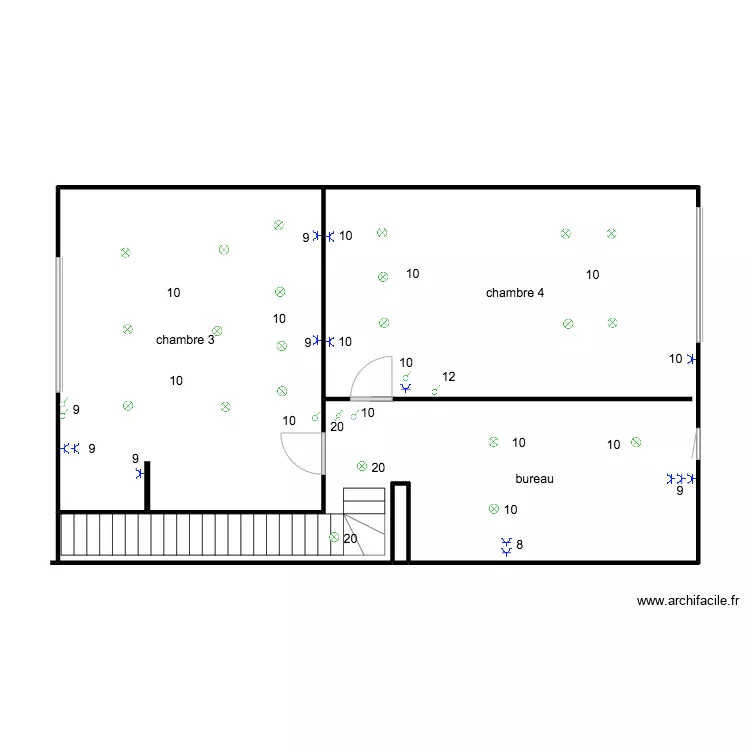 Anne 2 em&egrave; etage 2. Plan de 