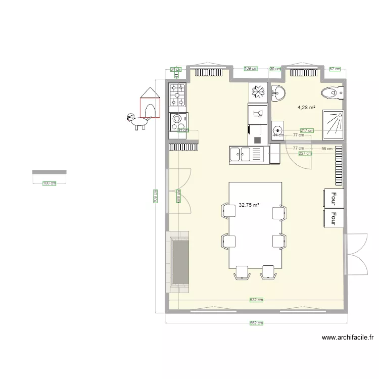 cuisine neronde projet 3. Plan de 