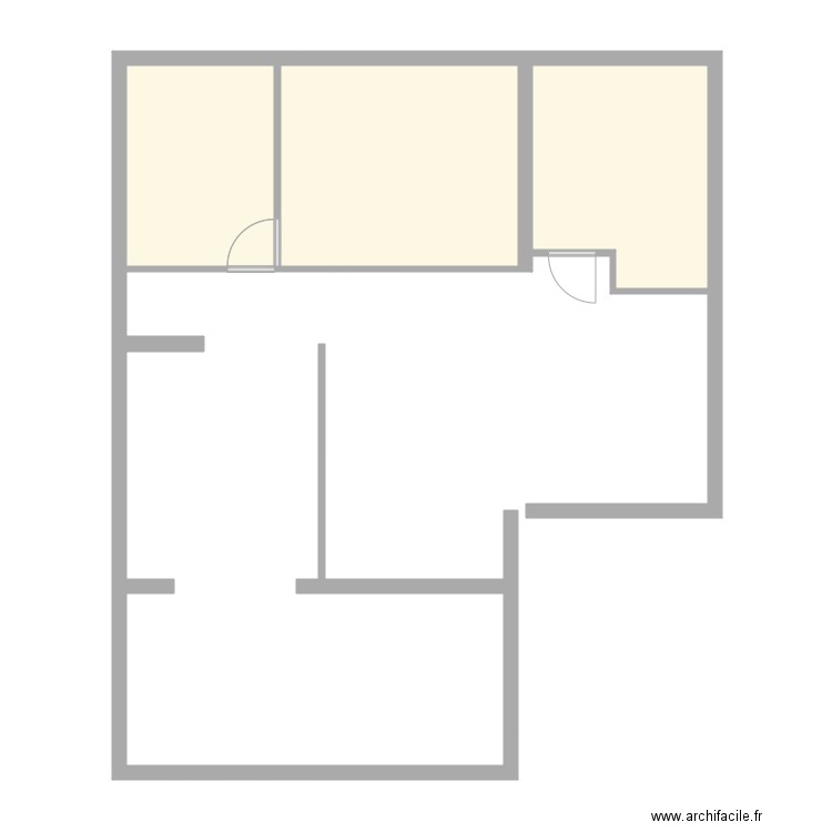 Appartement 101. Plan de 3 pièces et 33 m2