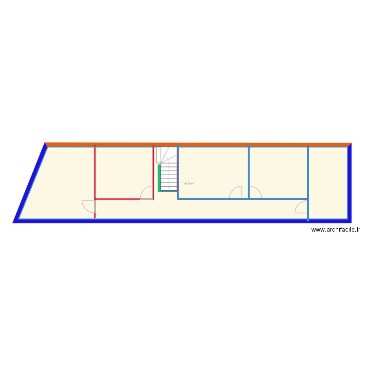bienvillers au bois etat futur etage electricité plomberie. Plan de 0 pièce et 0 m2