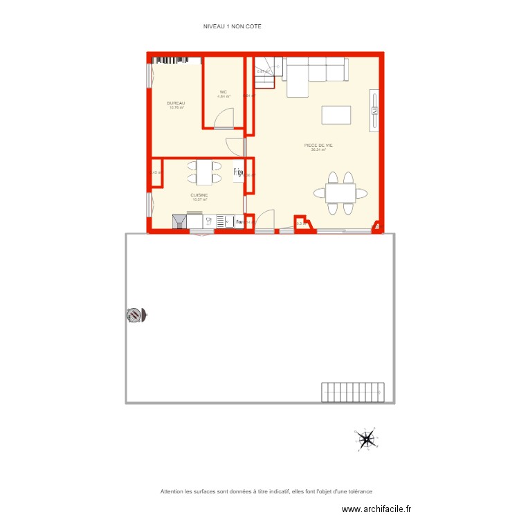 BI 1731 NIVEAU 1 NON COTE. Plan de 0 pièce et 0 m2