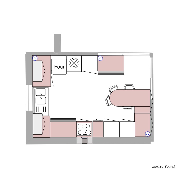 cuisine. Plan de 0 pièce et 0 m2