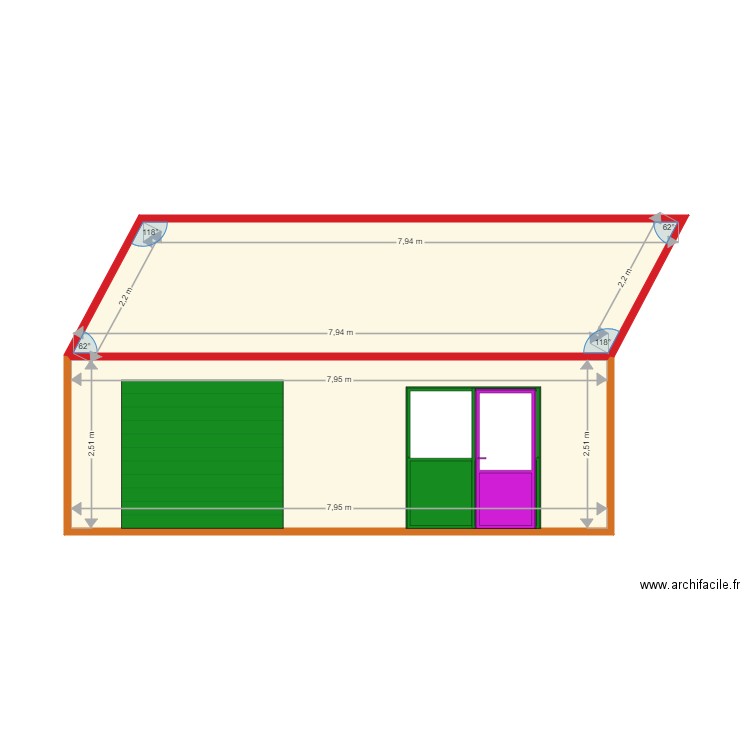 Façade 03. Plan de 0 pièce et 0 m2