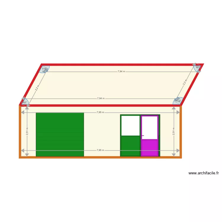 Fa&ccedil;ade 03. Plan de 